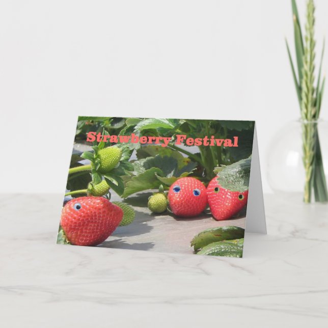 Convites do Strawberrry Festival (Frente)