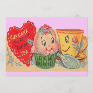 Convites dos namorados do vintage