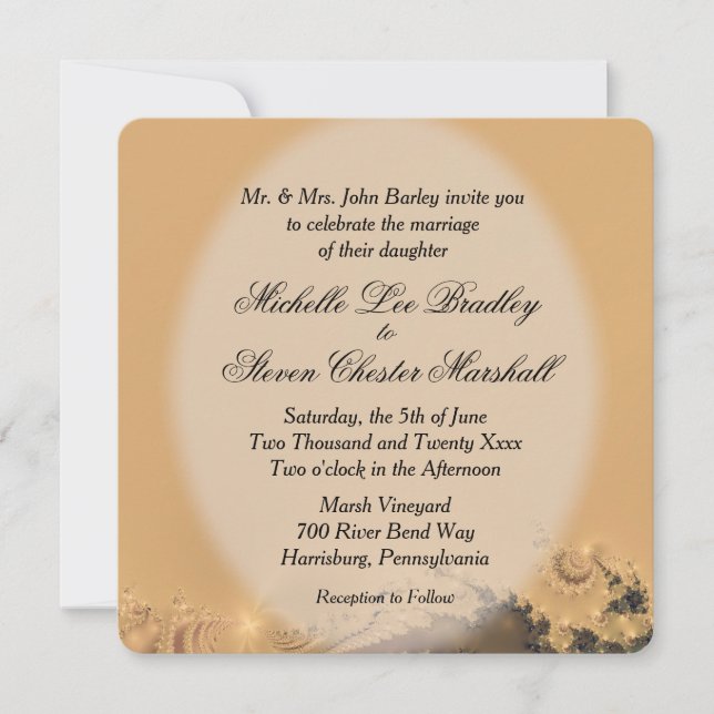 Convites Dourados Antigos (Frente)