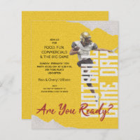 Convites Dourados para o Dia do Jogador de Futebol