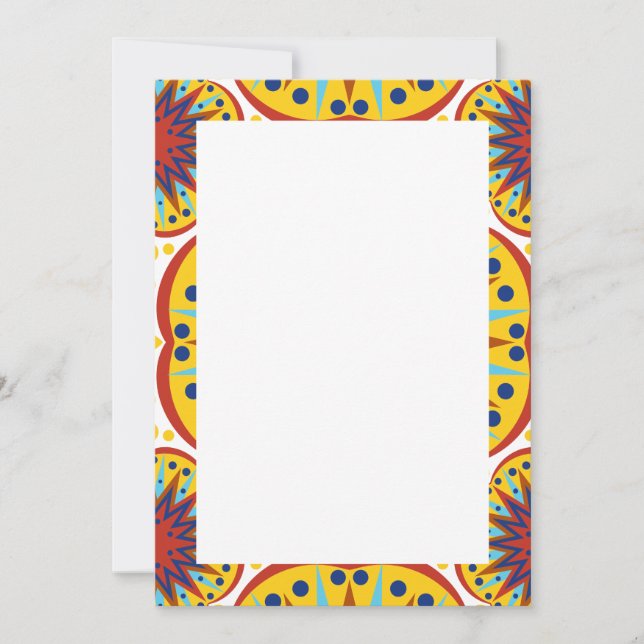 Convites e Anúncios de Impressão africanos (Frente)