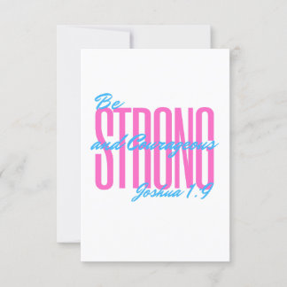 Convites e Anúncios Joshua 1:9