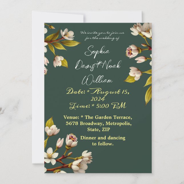 convites e papéis de carta (Frente)