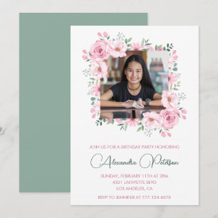 Convites elegantes de 14 anos de idade Photo Boho