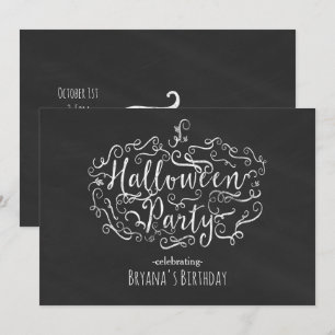 Convites Elegantes de Halloween de Abóbora de Quad