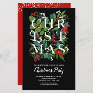 Convites elegantes de Natal