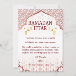 Convites Elegantes de Ramadan Mubarak – Iftar Fami