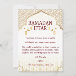 Convites Elegantes de Ramadan Mubarak – Iftar Fami