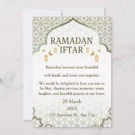 Convites Elegantes de Ramadan Mubarak – Iftar Fami