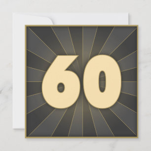 Convites Elegantes para 60º Aniversário