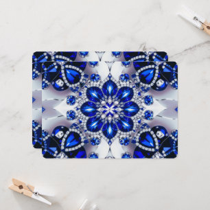 Convites especiais com Design branco azul