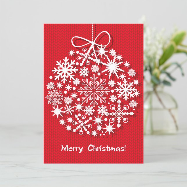 Convites Floco de Neve Feliz Natal (Criador carregado)