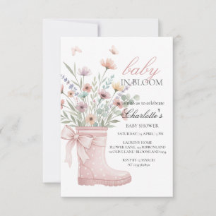 convites florais de flores silvestres personalizad