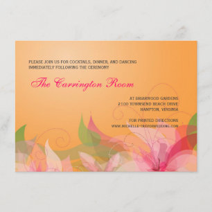 Convites florais do casamento do abstrato do