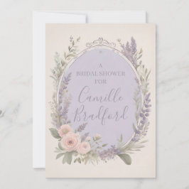 Convites Florais Lavanda e Blush