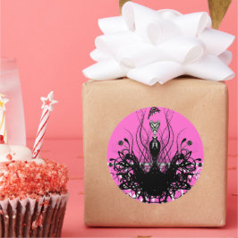 Convites, folhetos e adesivos à moda