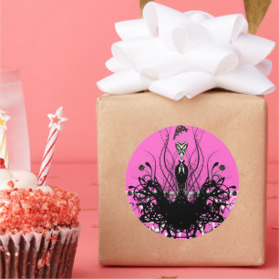 Convites, folhetos e adesivos à moda