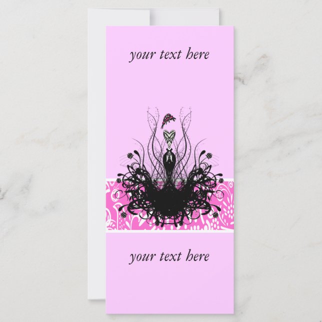 Convites, folhetos e adesivos à moda (Frente)