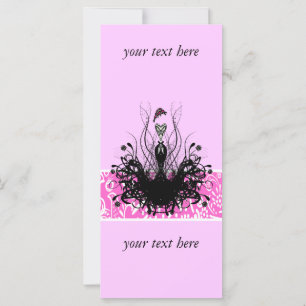 Convites, folhetos e adesivos à moda