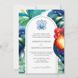 Convites Formais de Casamento de Chave de Watercol