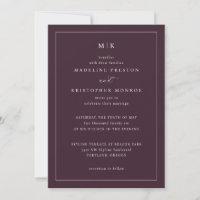 Convites Formais Marrom Elegantes