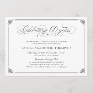 Convites formais para 60 anos