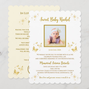 Convites Funerais Personalizados para Menina
