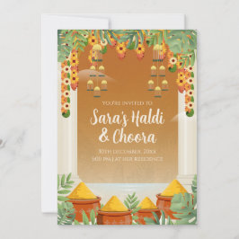 Convites Haldi para Choora Digital