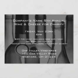 Convites incorporados do evento da garrafa de