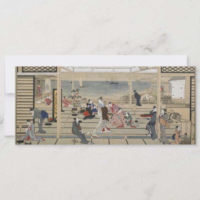 Convites japoneses da arte de Utamaro (Frente)