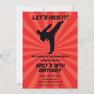 Convites Karate, Convites Dojo