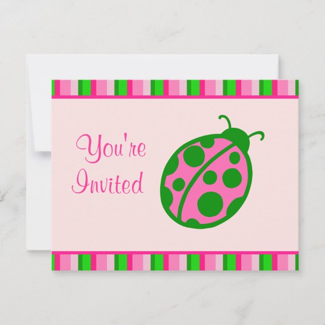 Convites Ladybug (Frente)