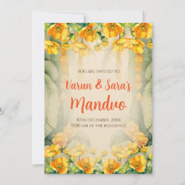 Convites Mandap Mahurat Mandvo convites digitais