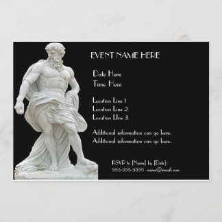 Convites masculinos da estátua