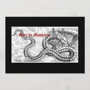 Convites medievais para navios e dragões