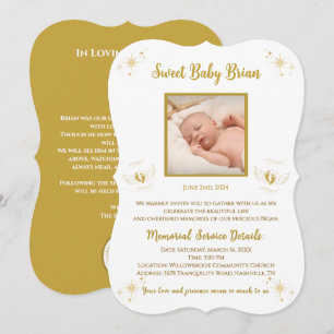 Convites Memoriais Personalizados para Bebês