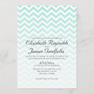 Convites modernos do casamento de Chevron