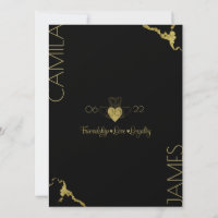 Convites Monograma Claddagh