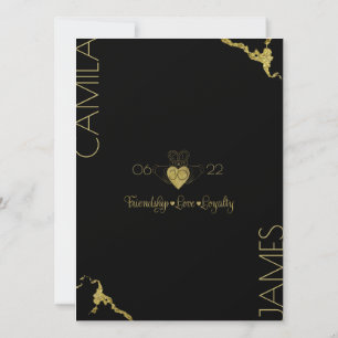 Convites Monograma Claddagh