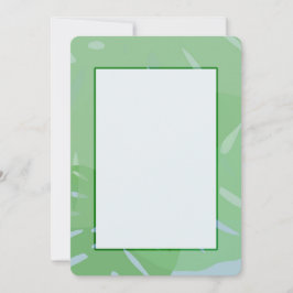 Convites Monstera Verde Abstrato