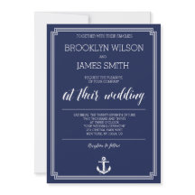 Convites Náuticos De Casamento Com Quadro Branco