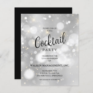 Convites Orçamentários de Aniversário de Negócios