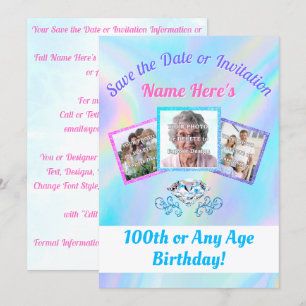 Convites ou 100 SAVE the DATE com 1 - 3 Fotos