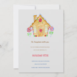 Convites para a Festa de Natal da Casa de Biscoito