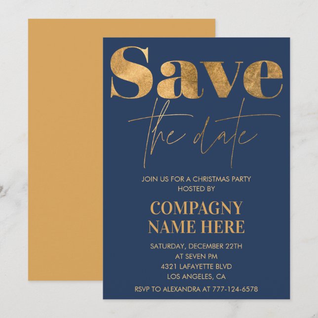 convites para a festa de Natal da empresa Salve a  (Frente/Verso)