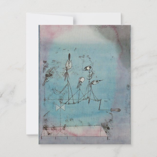 Convites para a Máquina de Twitter de Paul Klee (Frente)