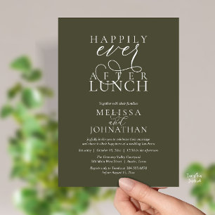 Convites para Almoço de Casamento, Felizes para Se