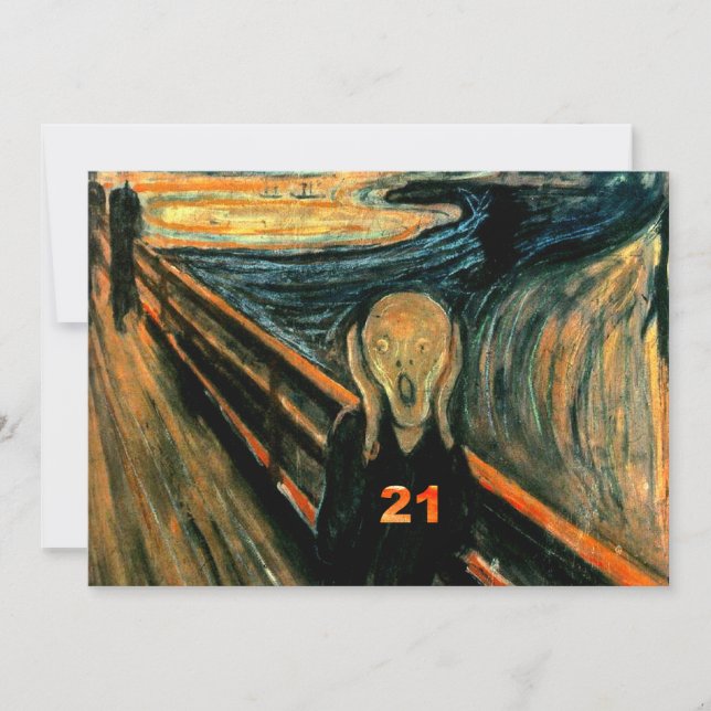 Convites para aniversário de 21 anos (Frente)