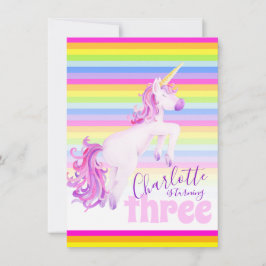 convites para aniversário de 3 anos do arco-íris d