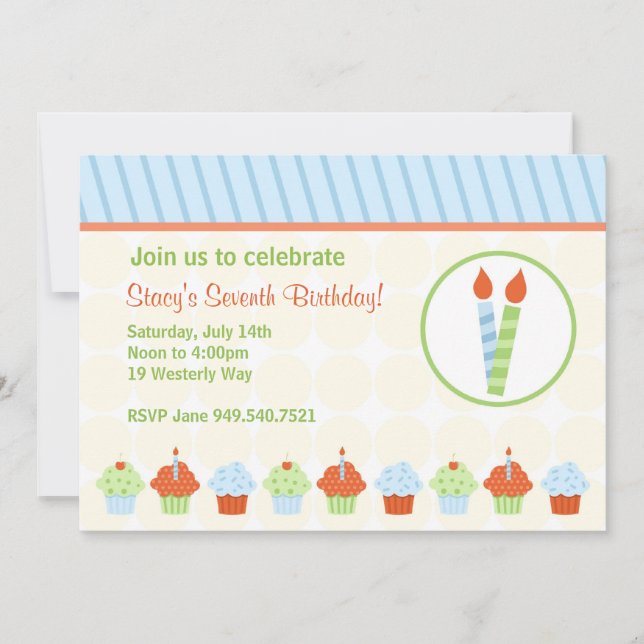 Convites para Aniversários de criança (Frente)